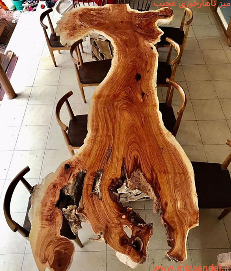 میز ناهارخوری چوبی عجیب- میز ناهارخوری خاص
