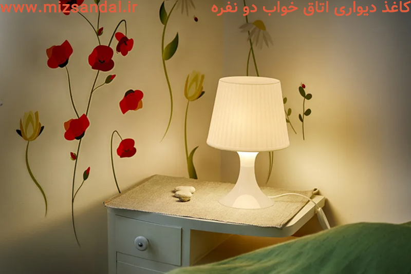 کاغذ دیورای گل ریز اتاق خواب- کاغذ دیواری گلدار برای اتاق خواب- کاغذ دیواری گلدار اتاق خواب