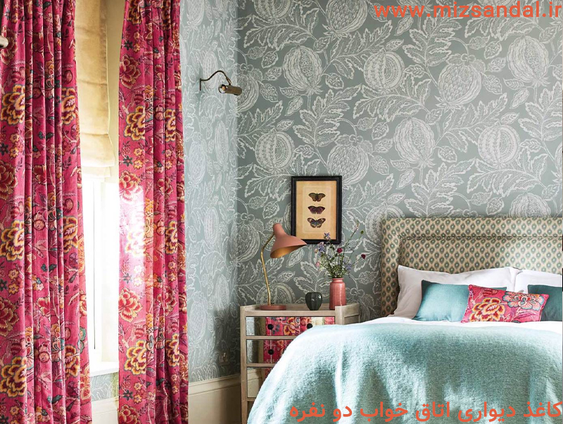 بهترین رنگ کاغذ دیواری اتاق خواب- بهترین رنگ کاغذ دیواری برای اتاق خواب- ترکیب رنگ و کاغذ دیواری اتاق خواب