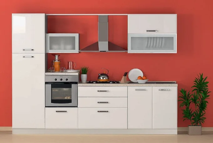طراحی کابینت آشپزخانه مستطیلی
