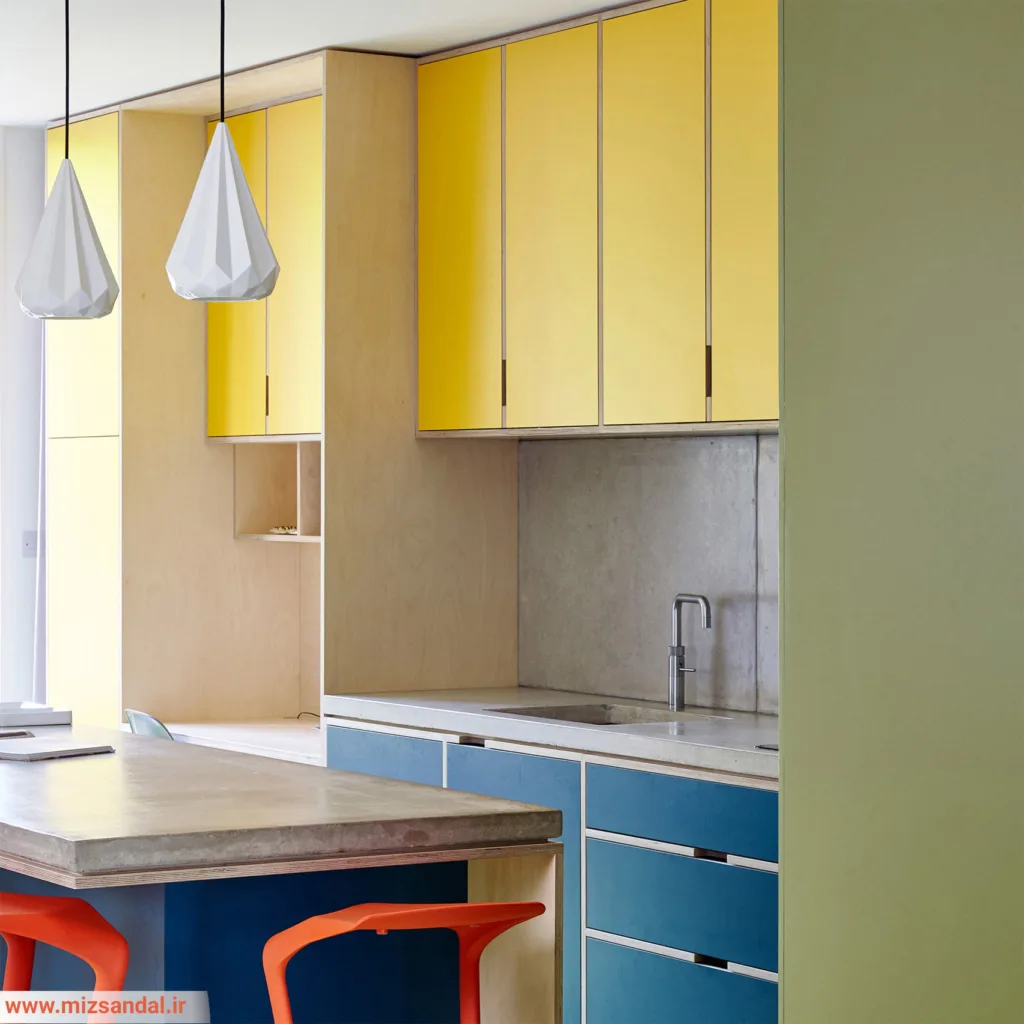 ۱۰ آشپزخانه زیبا با رنگ‌هایی زیبا